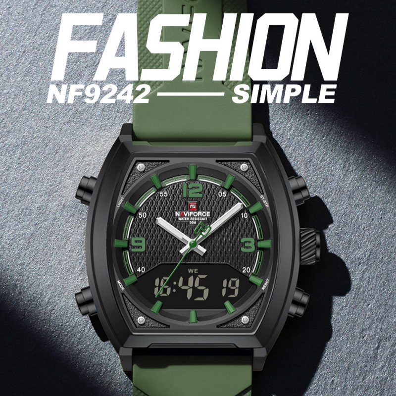 NAVIFORCE Men Dual Display Wat - Watch Display Box review and price