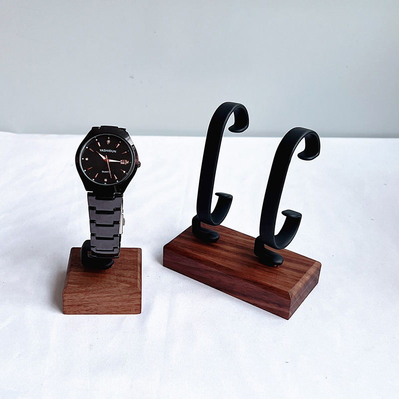 Wooden C‑Shaped Watch Holder,  - Jewelry And Watches Inc review and price