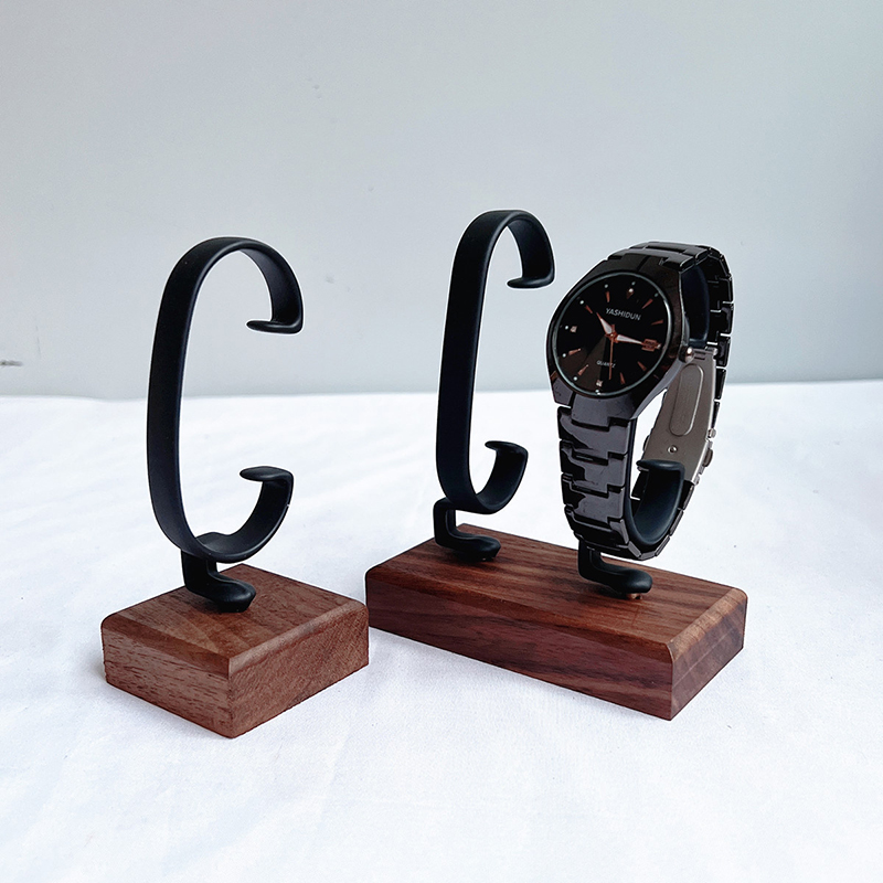 Wooden C‑Shaped Watch Holder,  - Jewelry And Watches Inc review and price
