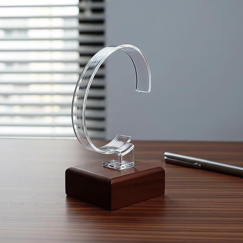Wooden C-Shaped Watch Holder J - Jewelry And Watches Inc review and price