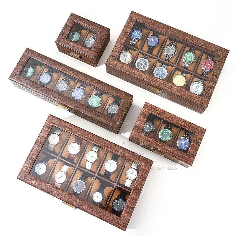 Vintage Wood Grain PU Leather  - Watch Display Box review and price