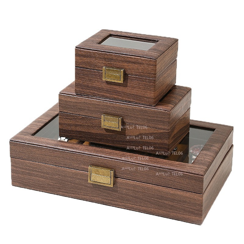 Vintage Wood Grain PU Leather  - Watch Display Box review and price